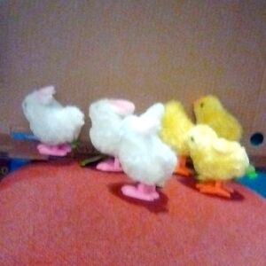 Six Beautifully Captured, Hopping Wind-up Toys